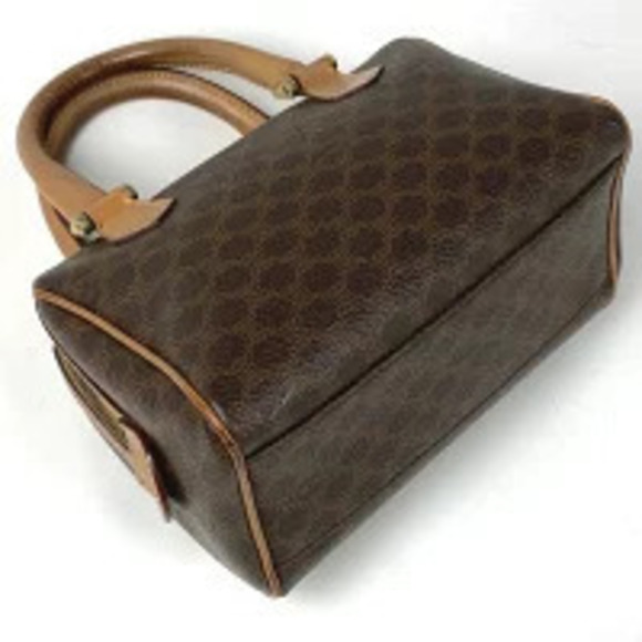 Celine Handbags - Celine Macadam canvas brown handbag Brown